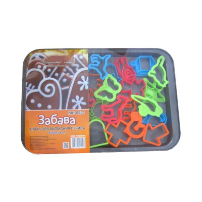 ST-НАБОР ДЛЯ ВЫПЕЧКИ "ЗАБАВА" 12шт/наб 43*29*1.8см MH-0554 (20шт)
