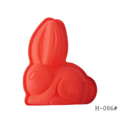 Силиконовая форма для выпечки Н-086# Зайка (16*13*3,5см)