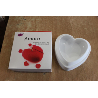 Силіконова форма для євродесертів ММ-639 G031(ZN-G030) Amore-серце (18*18*6см)