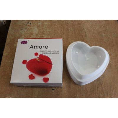 Силиконовая форма для евродесертов ММ-639 G031(ZN-G030) Amore-сердце (18*18*6см)