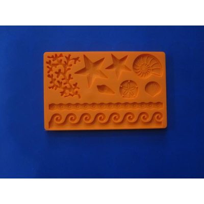 Силиконовый молд ММ-235 030-74 Кораллы,звёзды. 20*12,5см