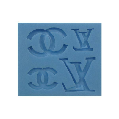 Силиконовый молд ММ-444 К444 Шанель,Луи Витон. 7,8*0,8см