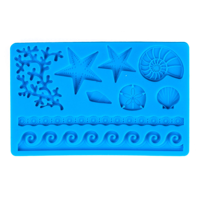 Силиконовый молд JSC1464 Морской. 18,5*12см