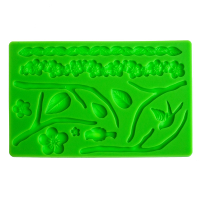 Силиконовый молд JSC2160 Сакура. 20*12,5см